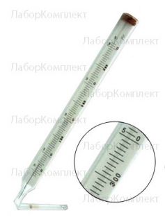 Термометр технический ртутный угловой ТТУ-2 (вч.240 мм, нч. 104 мм)