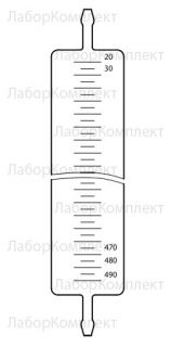 Газовая пипетка 500 мл эскиз 3-73