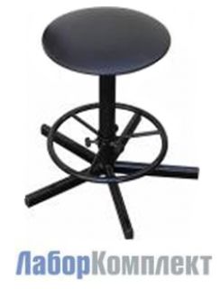 Табурет лабораторный винтовой с регулируемой опорой для ног