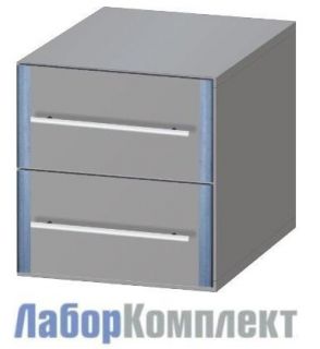 Тумба навесная с двумя ящиками к лабораторным столам ЛАБ-PRO ТЯ2 40.40.40